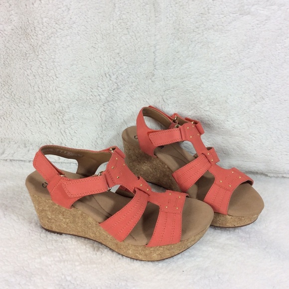 clarks women's annadel orchid wedge sandal